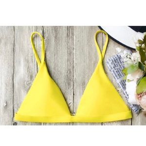 ZAFUL yellow swimsuit top